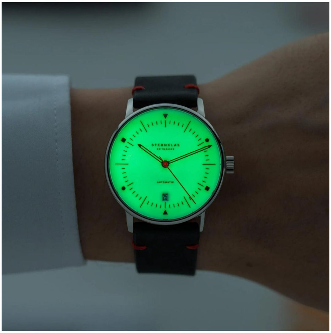 Sternglas S02-NAI24-VI29  Men's Naos Limited Edition Bauhaus X Watch