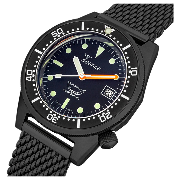 Squale 1521DLCBK.MEPVD20 500 Meter Swiss Automatic Dive Watch