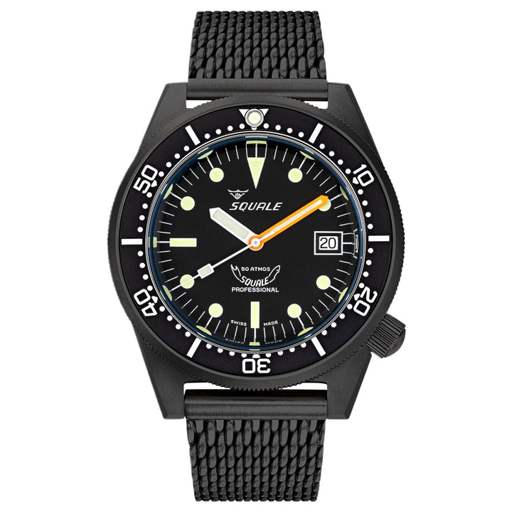 Squale 1521DLCBK.MEPVD20 500 Meter Swiss Automatic Dive Watch