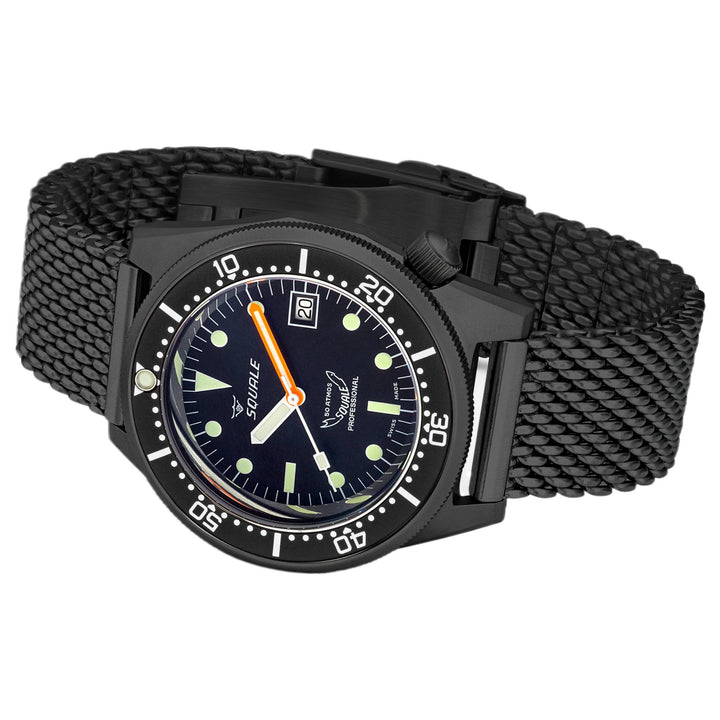 Squale 1521DLCBK.MEPVD20 500 Meter Swiss Automatic Dive Watch