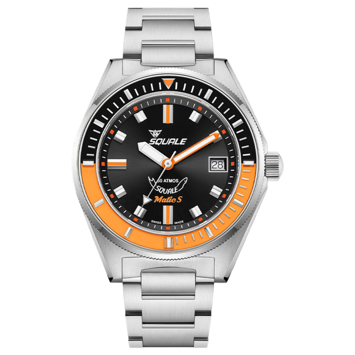 Squale MATICBKOBK.SSBX 600M Black Dial Watch