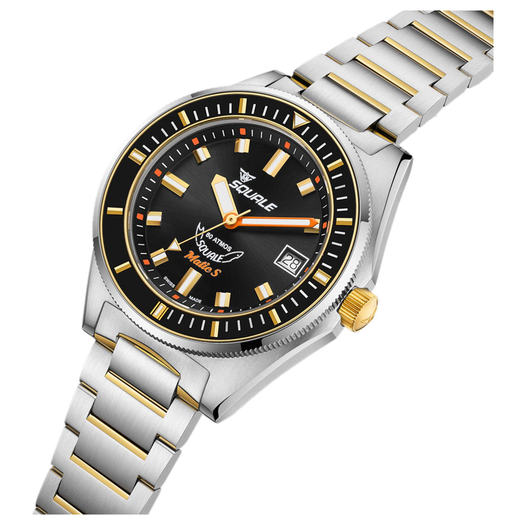 Squale MATICGBKBK.SSBI 600M Black Dial Watch