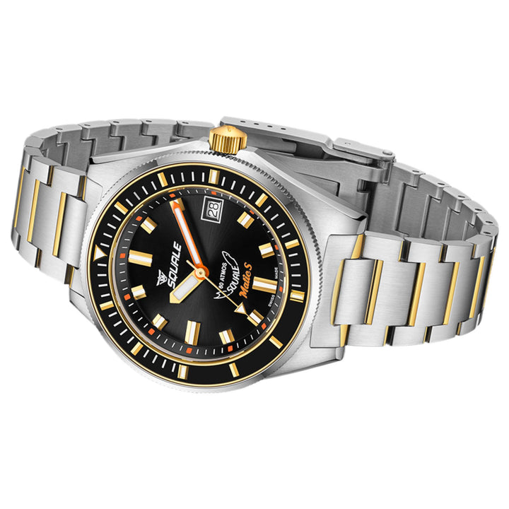 Squale MATICGBKBK.SSBI 600M Black Dial Watch