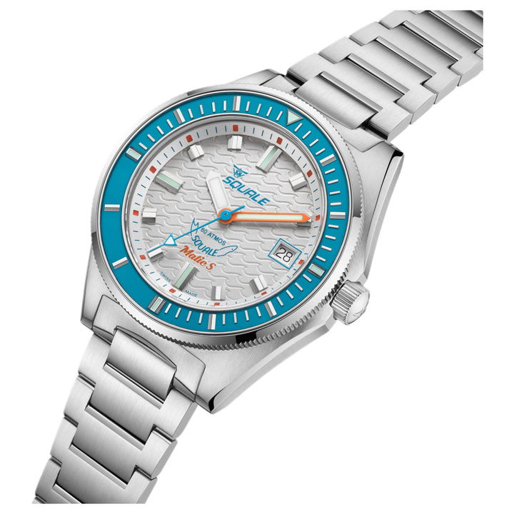 Squale MATICLBWT.SSBX 600M White Dial Watch