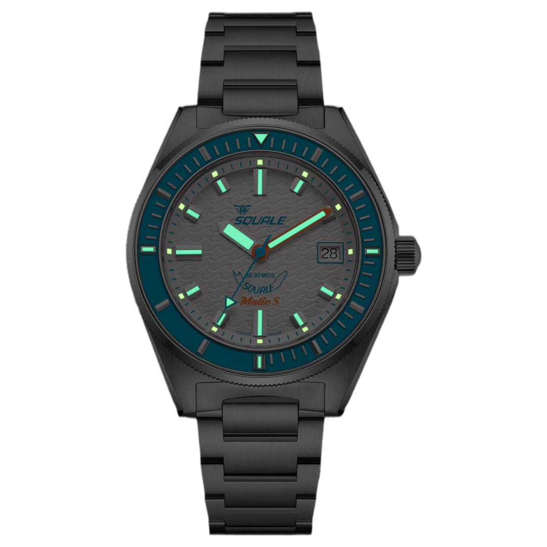 Squale MATICLBWT.SSBX 600M White Dial Watch
