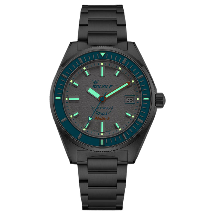 Squale MATICLBWT.SSBX 600M White Dial Watch