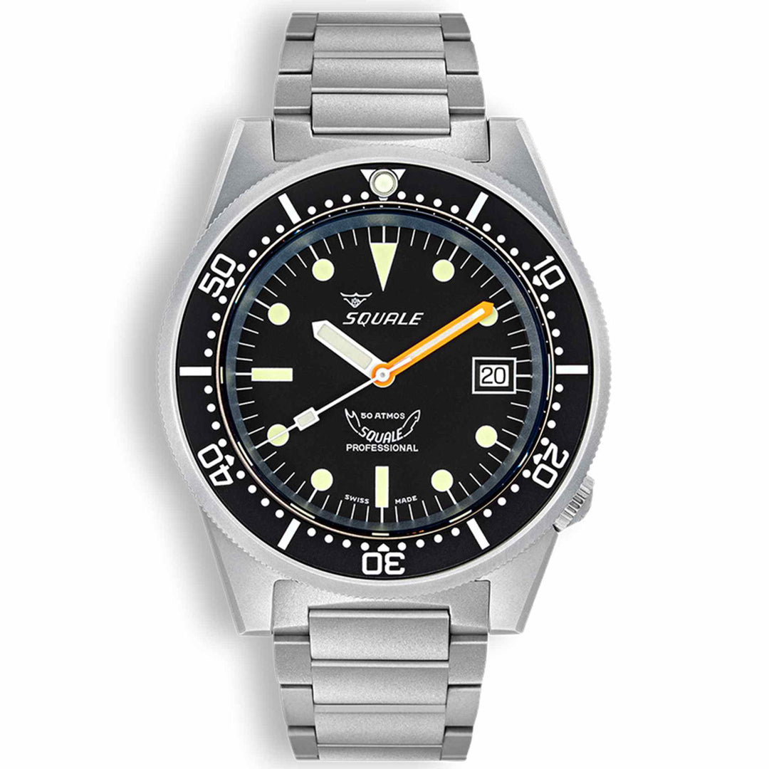 Squale 1521BKBL.SQ20S Men's Classic Dive Automatic Wristwatch - H S Johnson