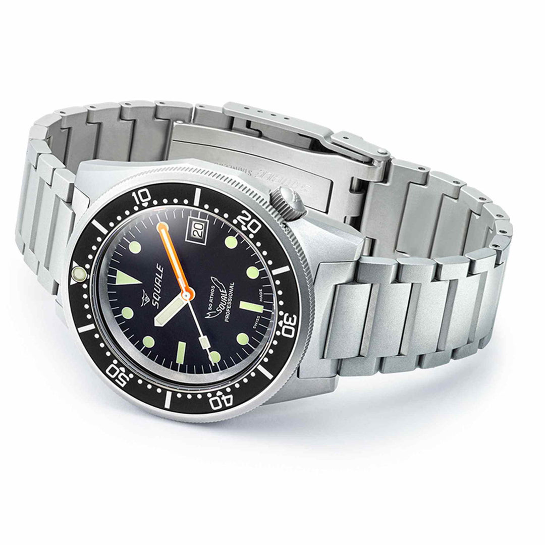 Squale 1521BKBL.SQ20S Men's Classic Dive Automatic Wristwatch - H S Johnson