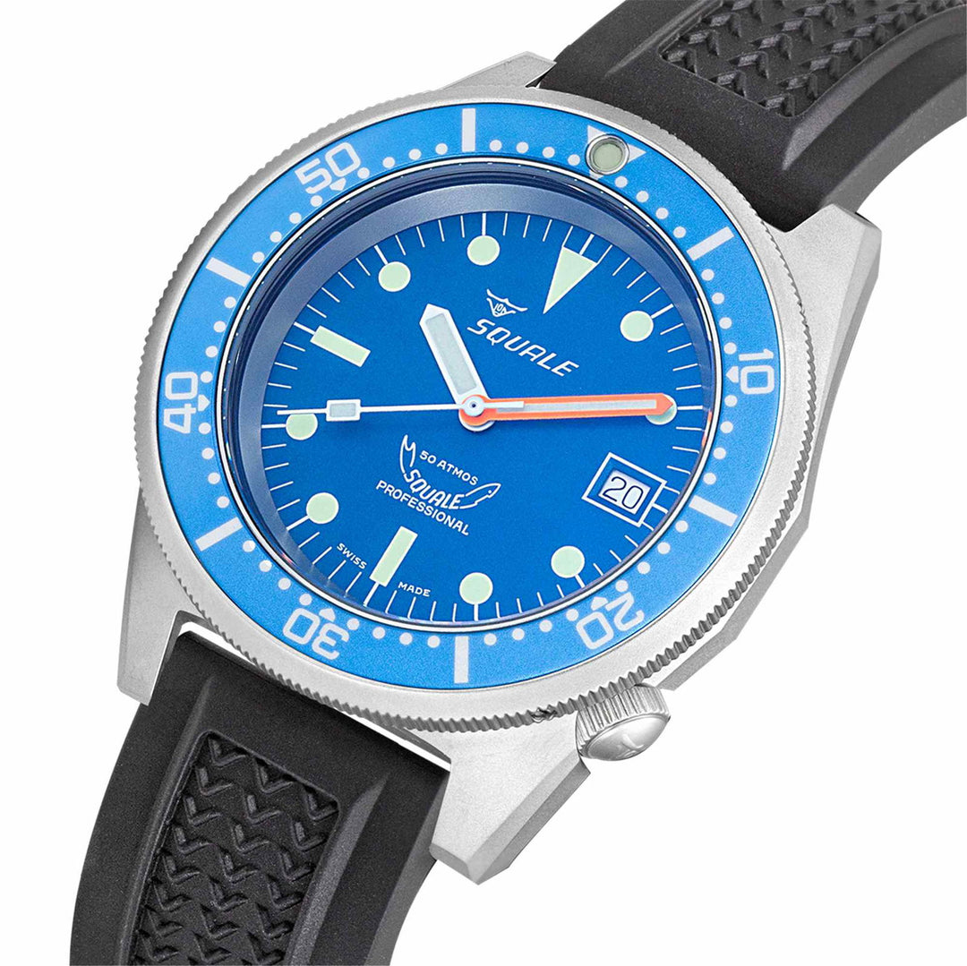 Squale 1521BLUEBL.VO Men's Classic Dive Automatic Wristwatch - H S Johnson