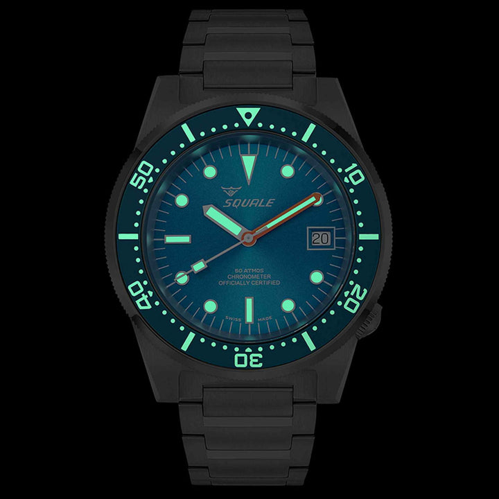 Squale 1521COSOCN.SQ20B Men's Classic COSC Automatic Wristwatch - H S Johnson