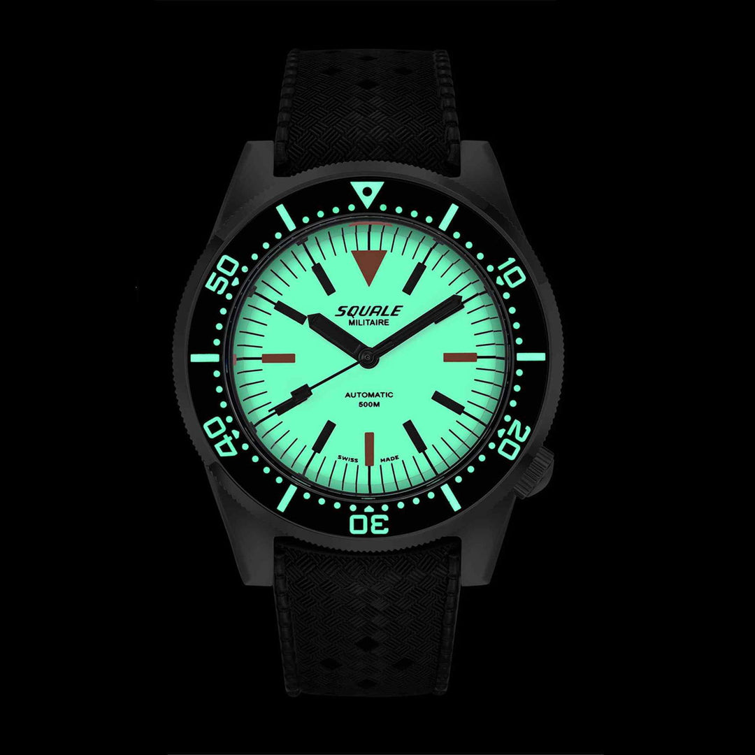 Squale 1521FUMIWT.HT Full Luminous Militaire Wristwatch - H S Johnson