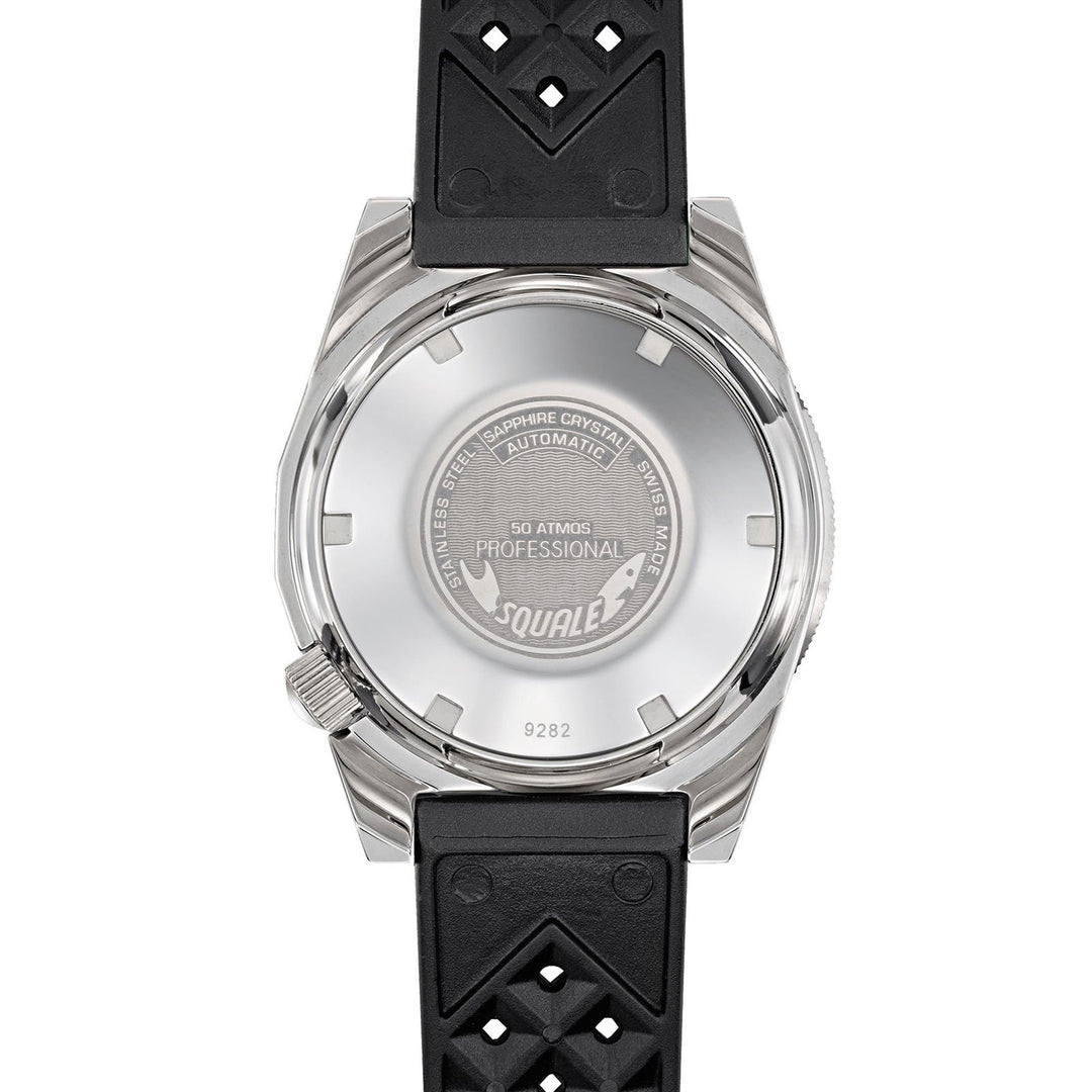 Squale 1521MIL.HT Polished Swiss Automatic Dive Wristwatch Rubber - H S Johnson