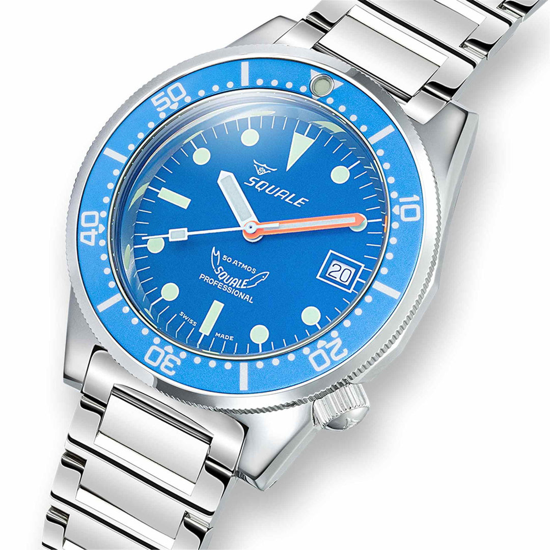Squale 1521OCN.SQ20L Men's Classic Dive Automatic Wristwatch - H S Johnson