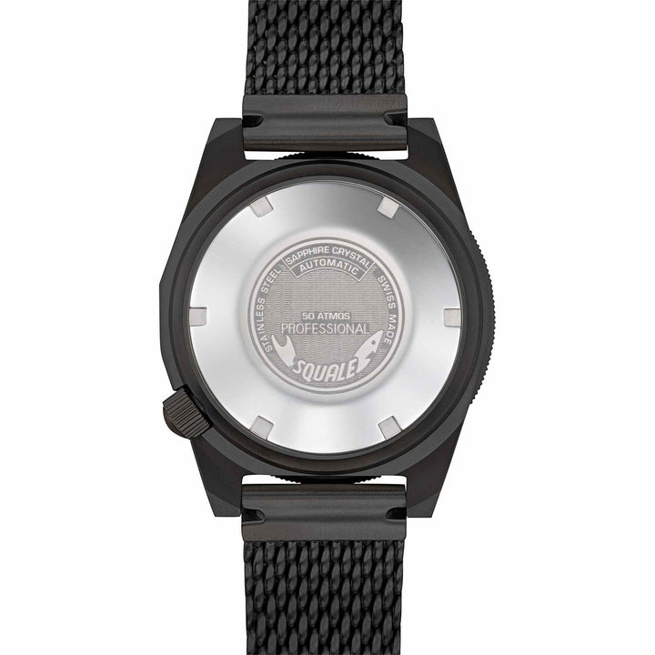 Squale 1521PVD.MEPVD20 Men's PVD Black Mesh Wristwatch - H S Johnson