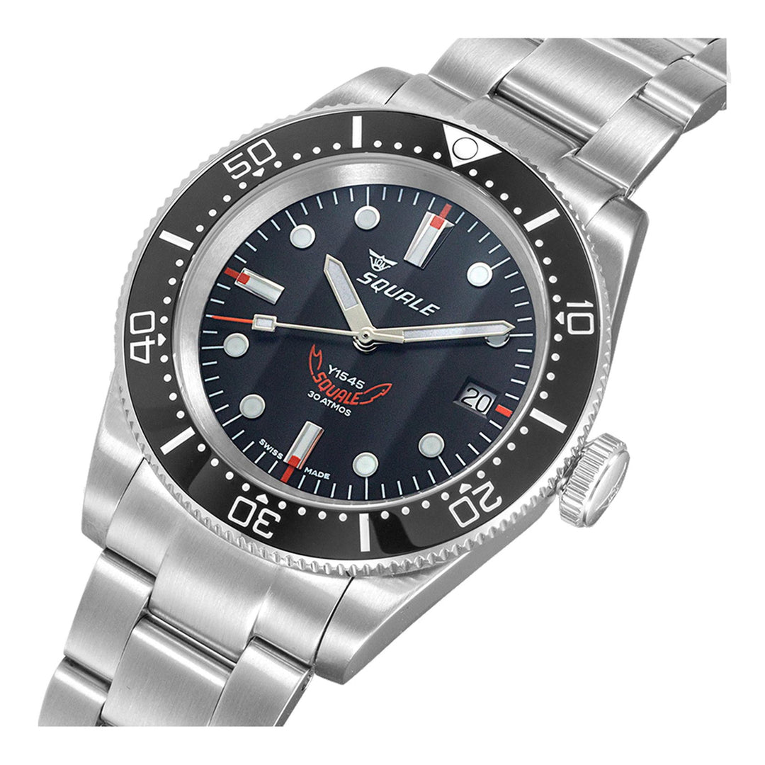 Squale 1545BKBKC.AC Swiss Automatic Dive Wristwatch - H S Johnson