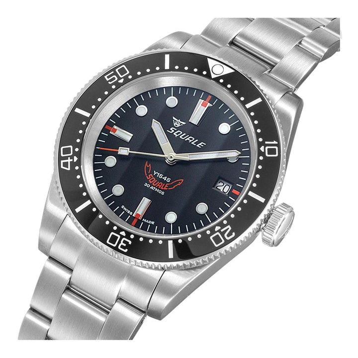 Squale 1545BKBKC.AC Swiss Automatic Dive Wristwatch - H S Johnson