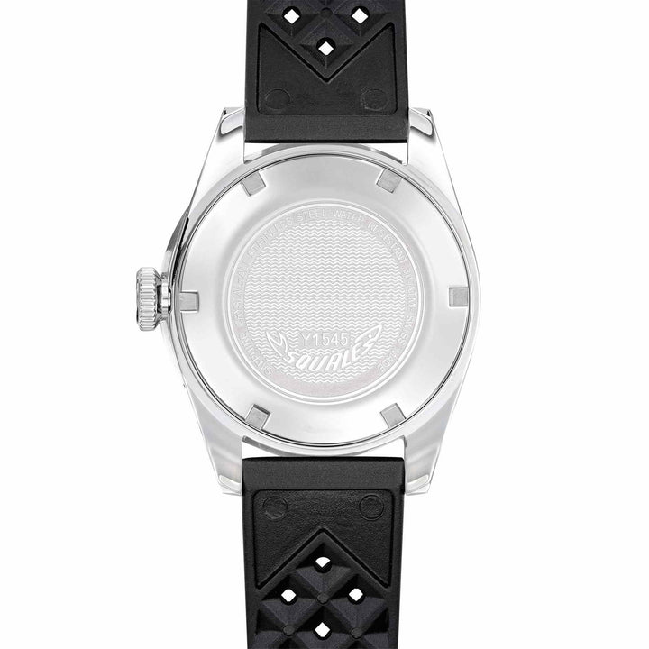Squale 1545SSBK.HT Black Dial Rubber Strap Wristwatch - H S Johnson
