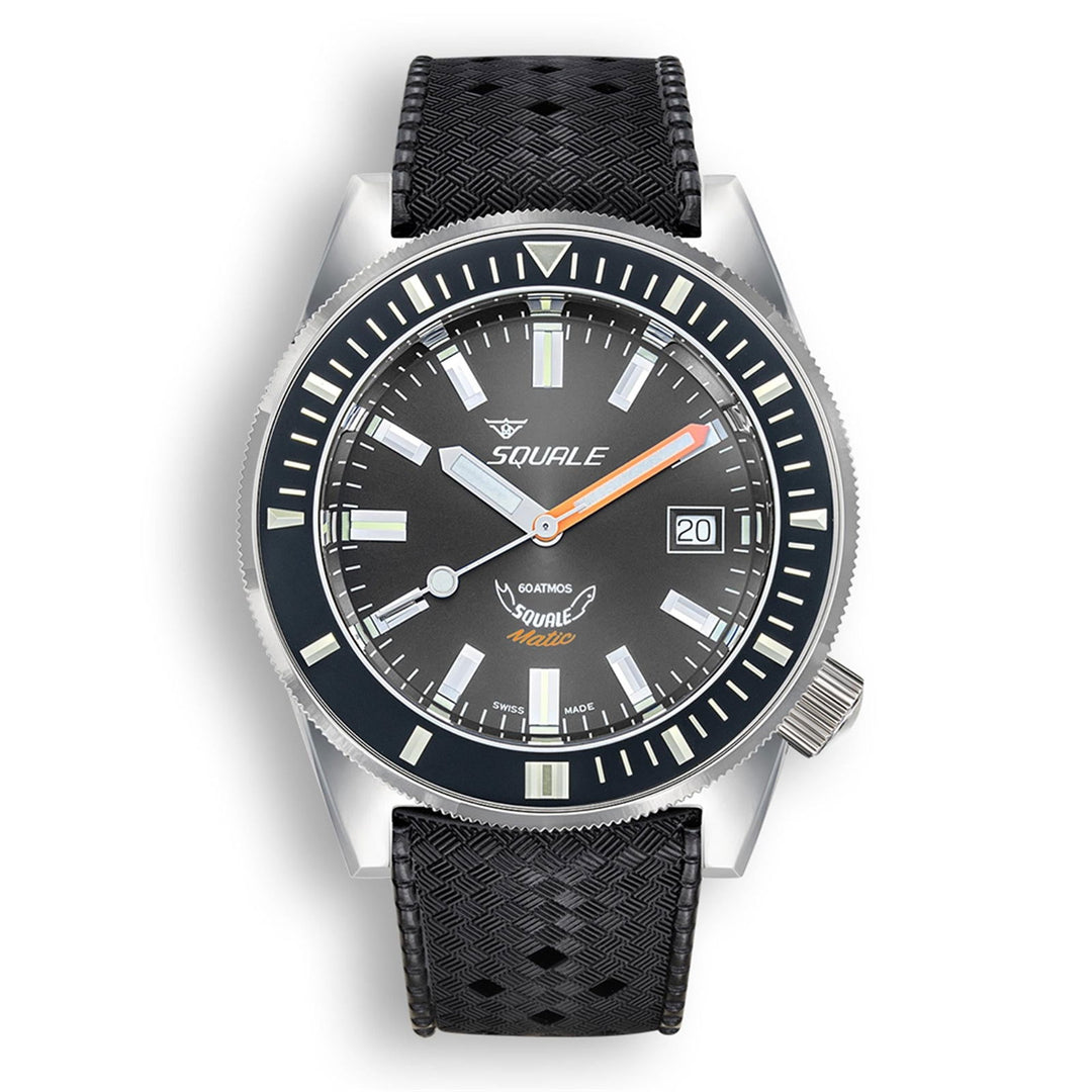 Squale MATICXSA.HT 600 Meter Swiss Automatic Dive Wristwatch Rubber - H S Johnson