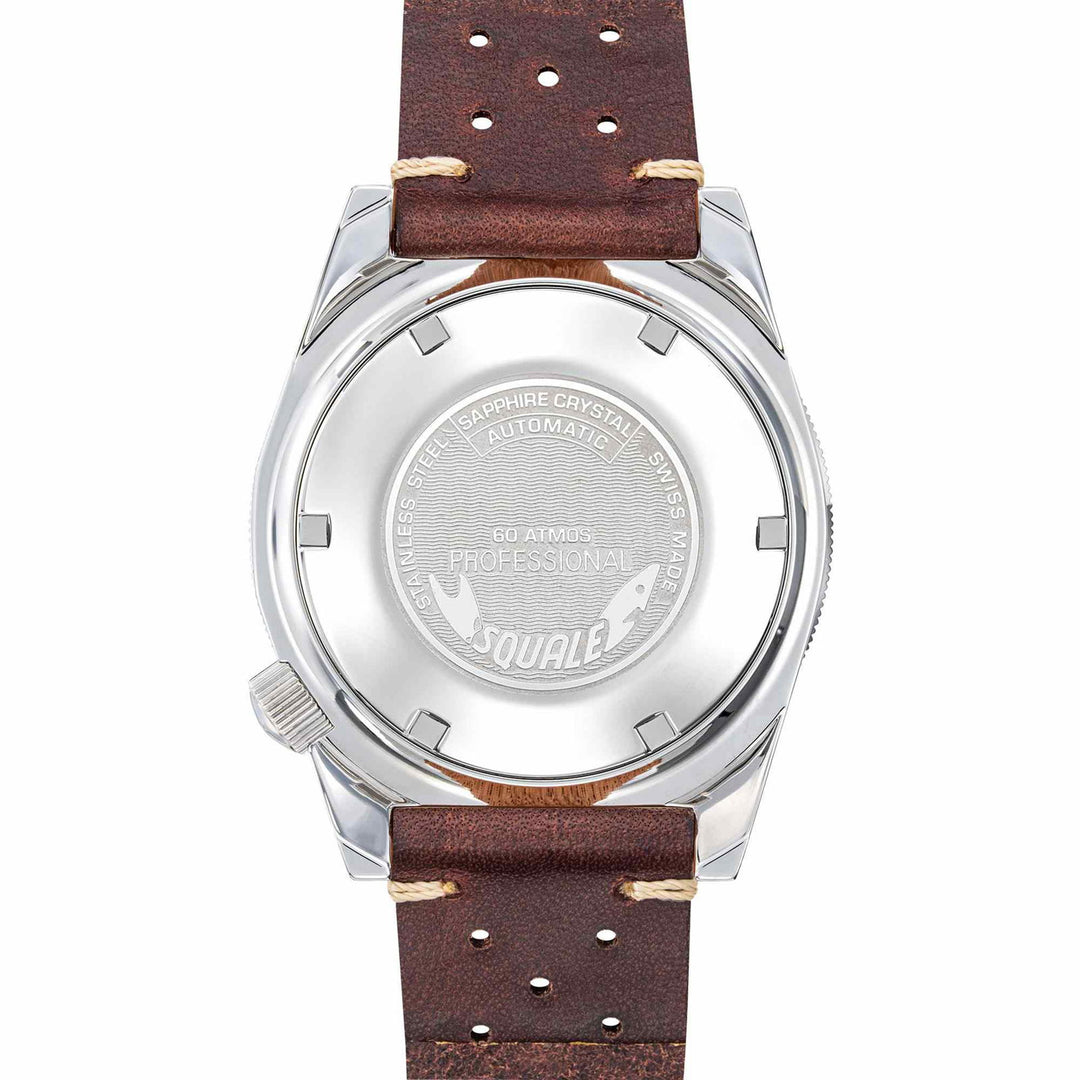 Squale MATICXSD.PTS Chocolate Leather Wristwatch - H S Johnson