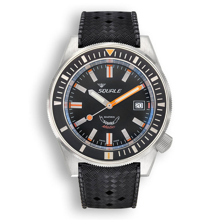 Squale MATICXSG.HT 600 Meter Swiss Automatic Dive Wristwatch Rubber - H S Johnson