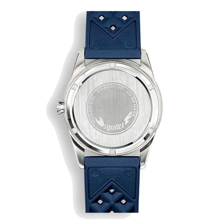 Squale SUB39GMTB.HTB GMT Blue Dial Automatic Rubber Strap Wristwatch - H S Johnson