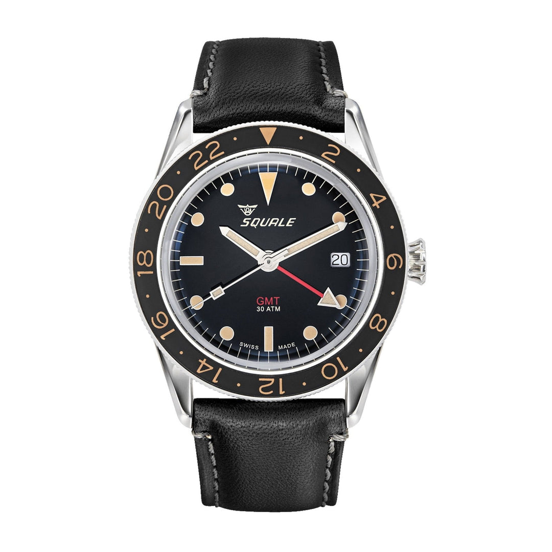 Squale SUB39GMTV.PN Vintage 300 Meter Swiss Automatic Dive Wristwatch - H S Johnson