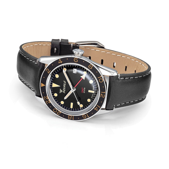 Squale SUB39GMTV.PN Vintage 300 Meter Swiss Automatic Dive Wristwatch - H S Johnson