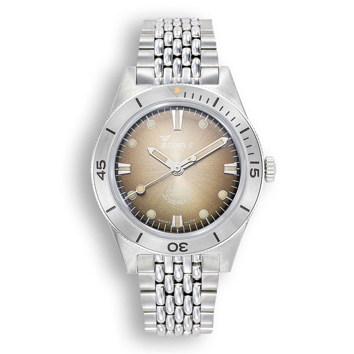 Squale SUPERSSBW.AC Brown Dial Steel Bracelet Wristwatch - H S Johnson