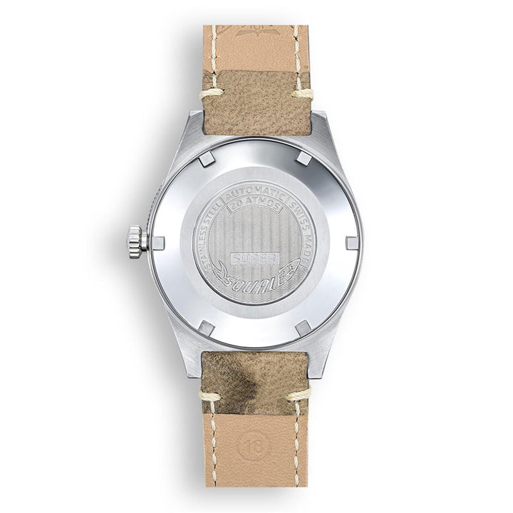 Squale SUPERSSBW.PBW Sunray Brown Leather Wristwatch - H S Johnson