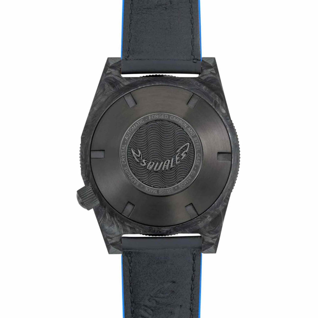 Squale T183AFCBL.RLBL  Forged Carbon Blue Wristwatch - H S Johnson