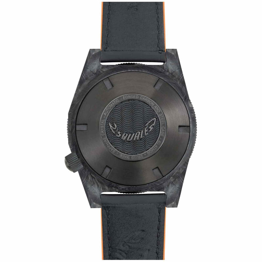 Squale T183AFCOR.RLOR Forged Carbon Orange Wristwatch - H S Johnson