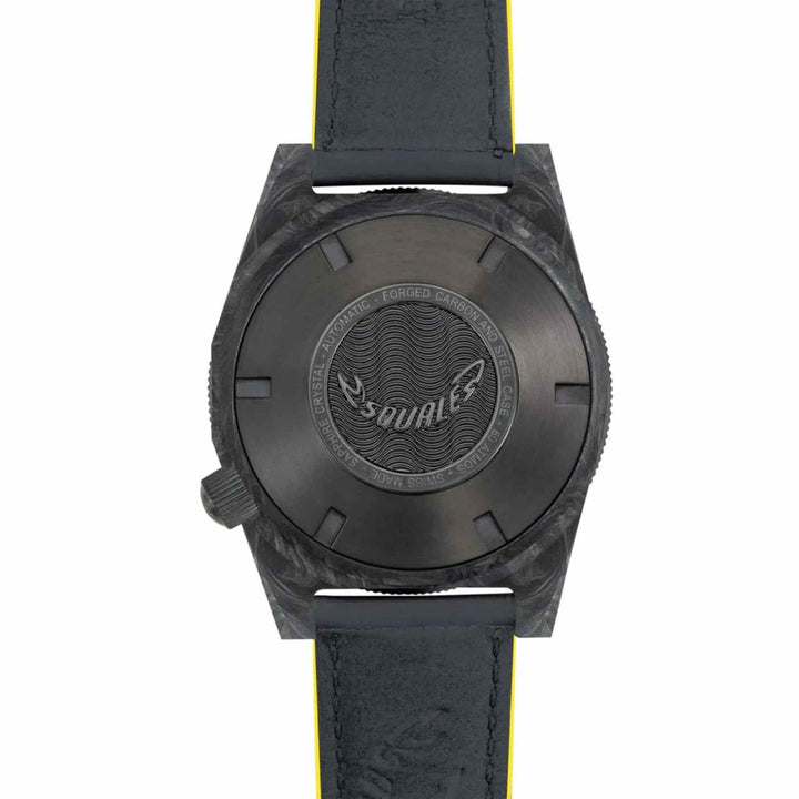 Squale T183AFCY.RLY Forged Carbon Yellow Wristwatch - H S Johnson