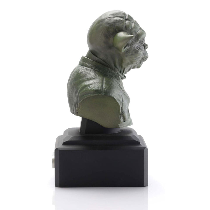 Star Wars By Royal Selangor 0179030C04 Limited Edition Green Yoda Bust Figurine - H S Johnson