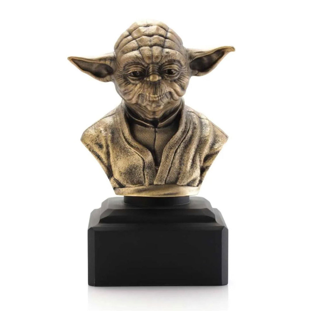 Star Wars By Royal Selangor 0179030E Limited Edition Gilt Yoda Bust Figurine - H S Johnson