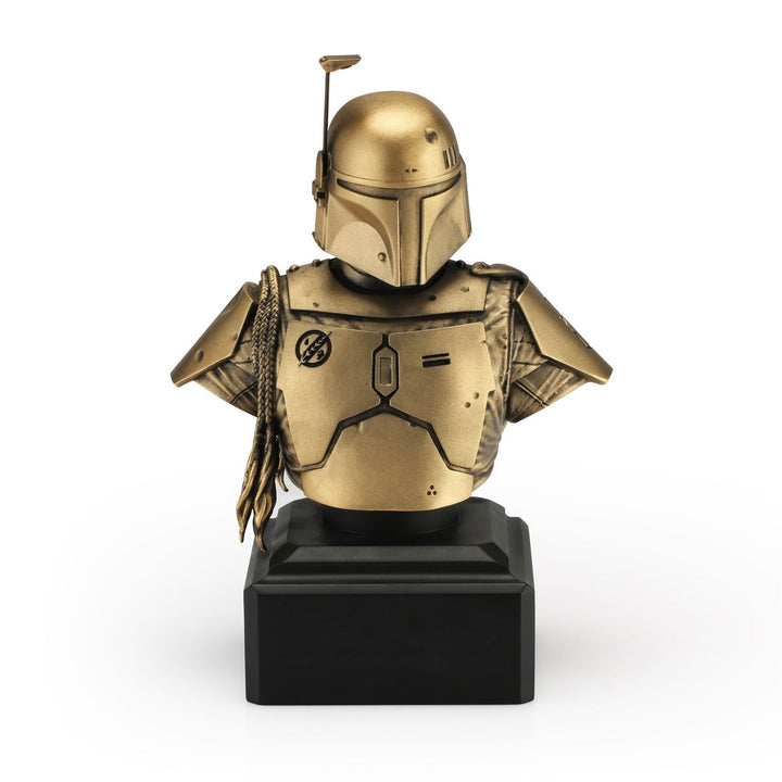 Star Wars By Royal Selangor 0179031E Limited Edition Gilt Boba-Fett Bust Figurine - H S Johnson