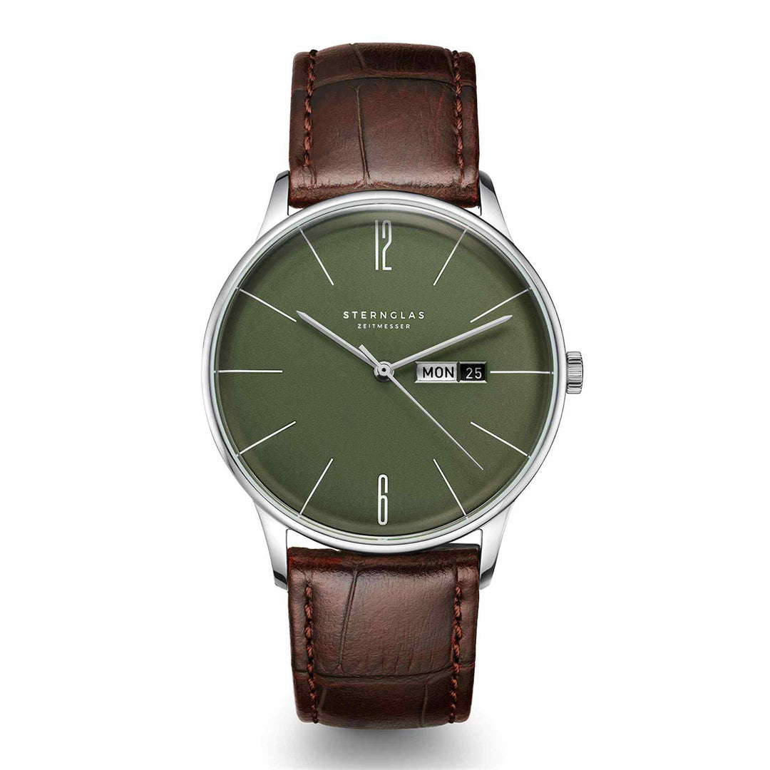 Sternglas S01-BE08-HE05 Men's Berlin Brown Leather Strap Wristwatch - H S Johnson