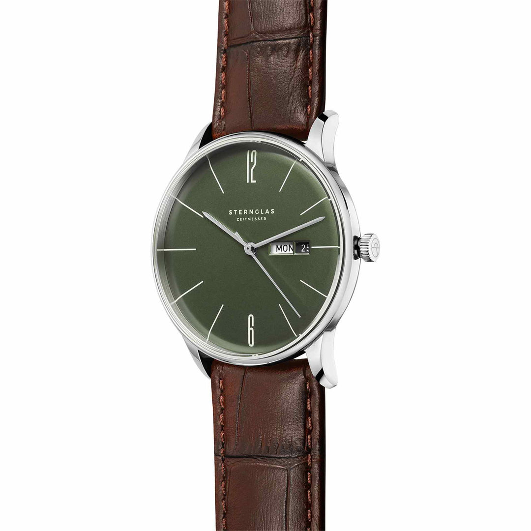 Sternglas S01-BE08-HE05 Men's Berlin Brown Leather Strap Wristwatch - H S Johnson