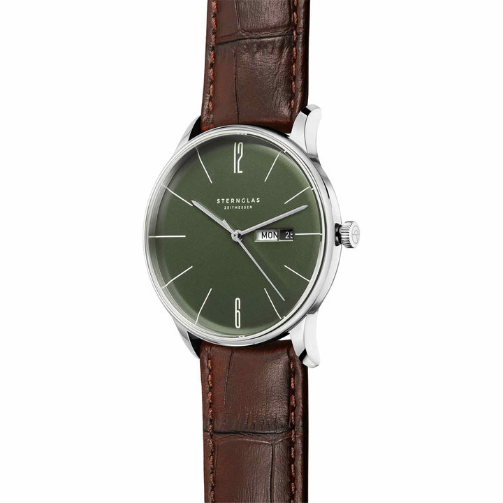 Sternglas S01-BE08-HE05 Men's Berlin Brown Leather Strap Wristwatch - H S Johnson