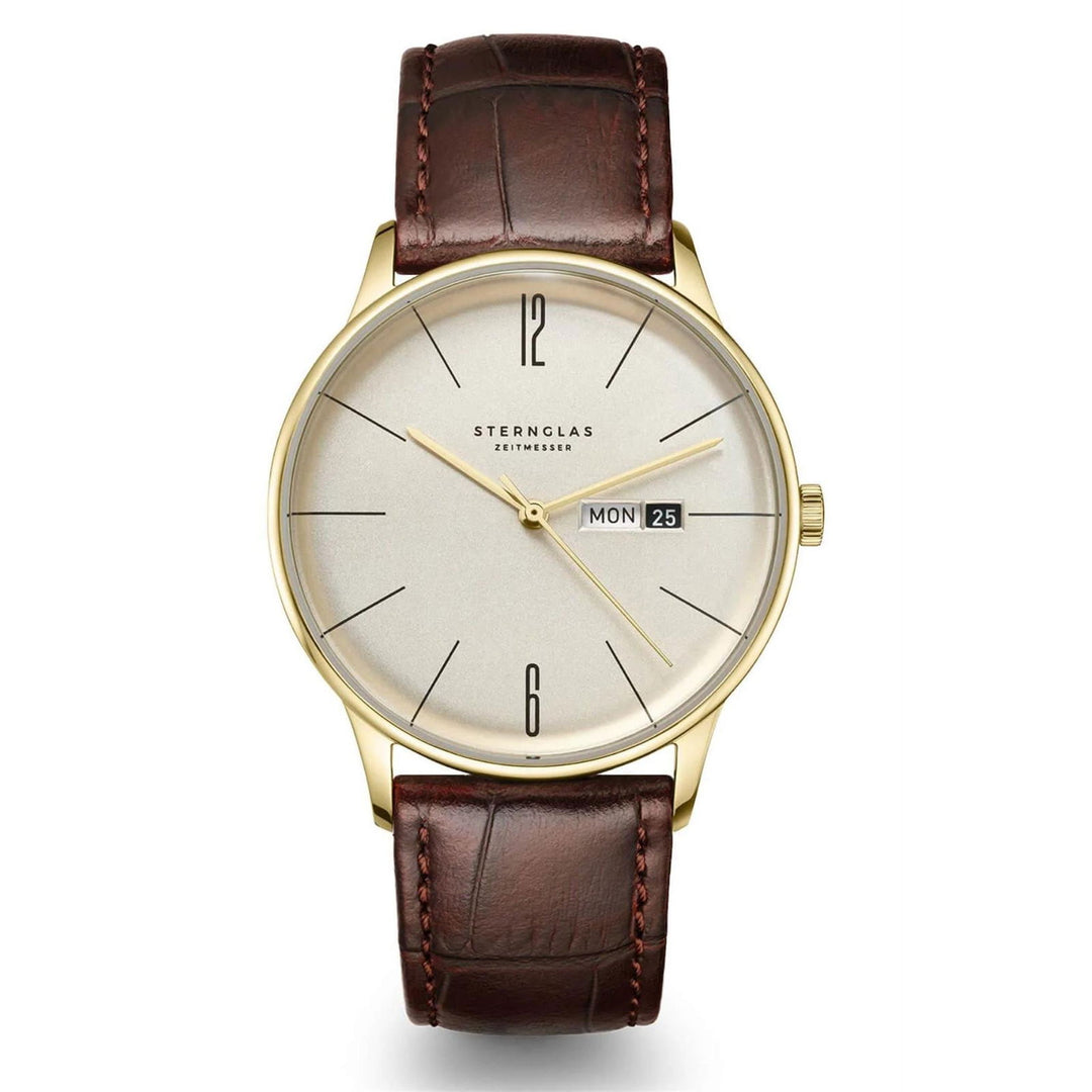 Sternglas S01-BE14-HE01 Men's Berlin Brown Leather Strap Wristwatch - H S Johnson