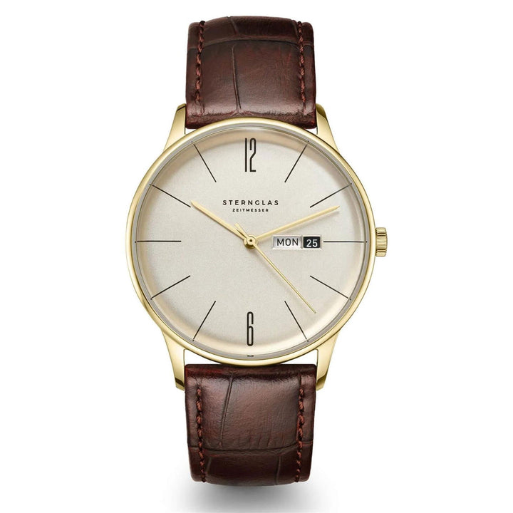 Sternglas S01-BE14-HE01 Men's Berlin Brown Leather Strap Wristwatch - H S Johnson