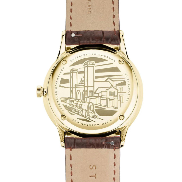 Sternglas S01-BE14-HE01 Men's Berlin Brown Leather Strap Wristwatch - H S Johnson