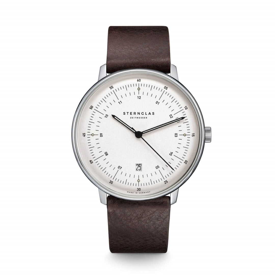 Sternglas S01-HH10-VI11 Men's Hamburg Brown Leather Strap Wristwatch - H S Johnson
