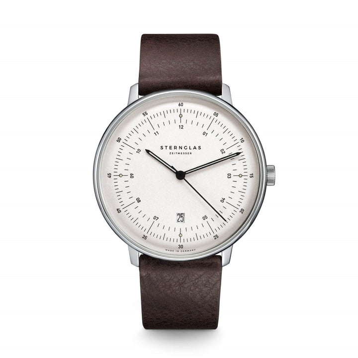 Sternglas S01-HH10-VI11 Men's Hamburg Brown Leather Strap Wristwatch - H S Johnson