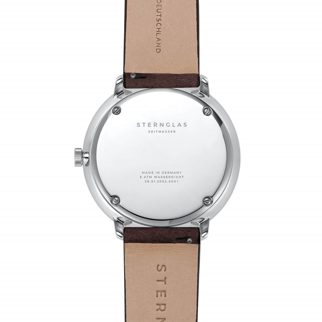 Sternglas S01-HH10-VI11 Men's Hamburg Brown Leather Strap Wristwatch - H S Johnson