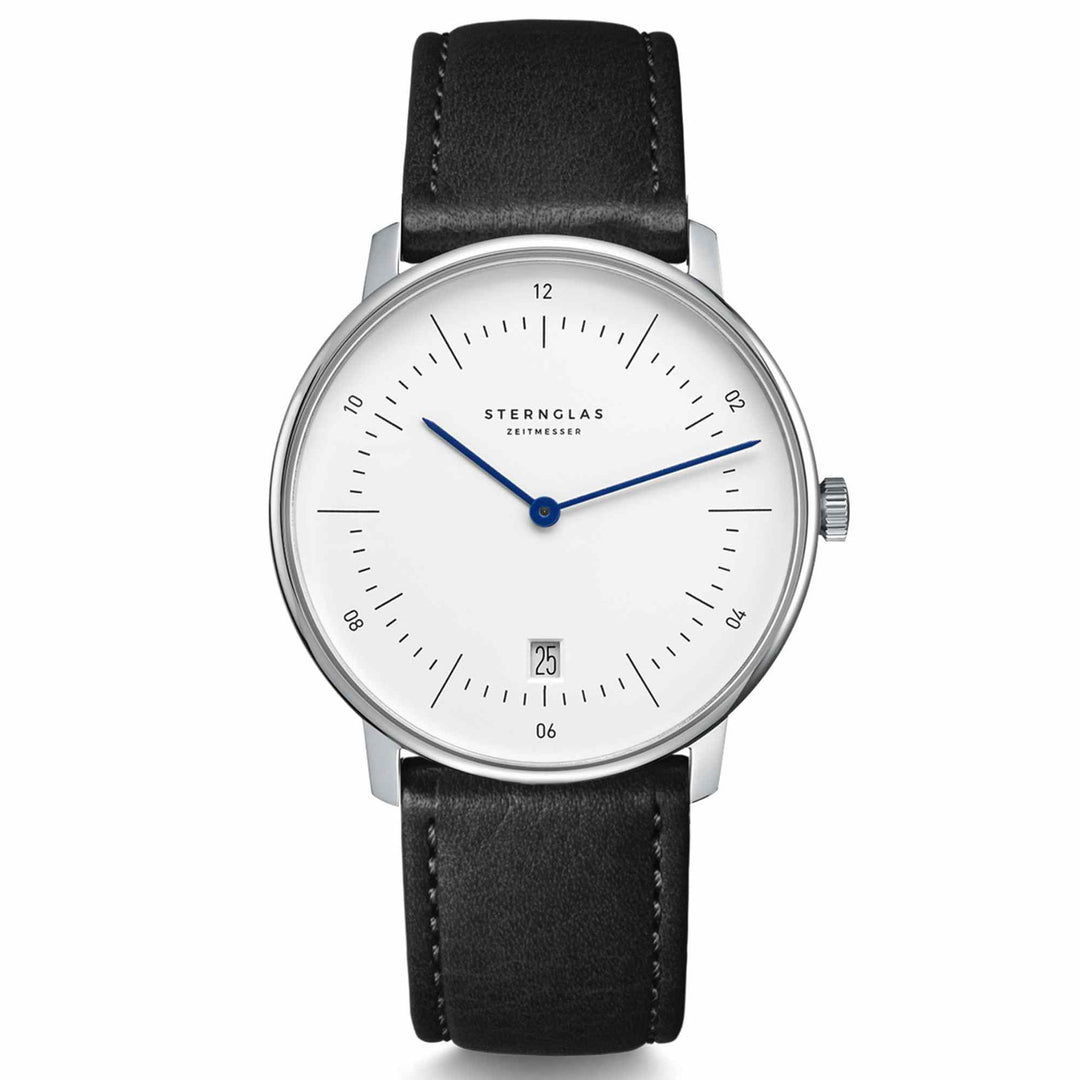 Sternglas S01-NA01-MO01 Naos Black Leather Strap Wristwatch - H S Johnson