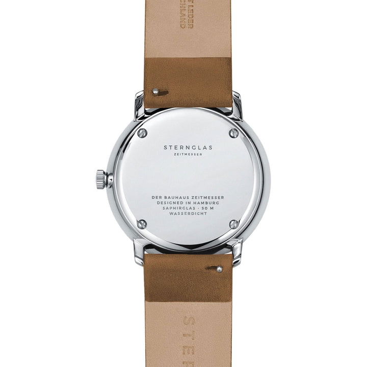 Sternglas S01-NA01-PR01 Men's Naos Tan Brown Leather Strap Wristwatch - H S Johnson