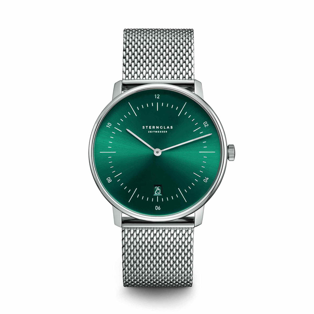 Sternglas S01-NA08-MI04 Men's Green Dial Naos Wristwatch - H S Johnson