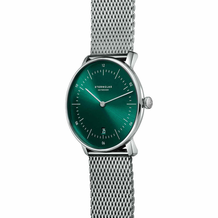 Sternglas S01-NA08-MI04 Men's Green Dial Naos Wristwatch - H S Johnson