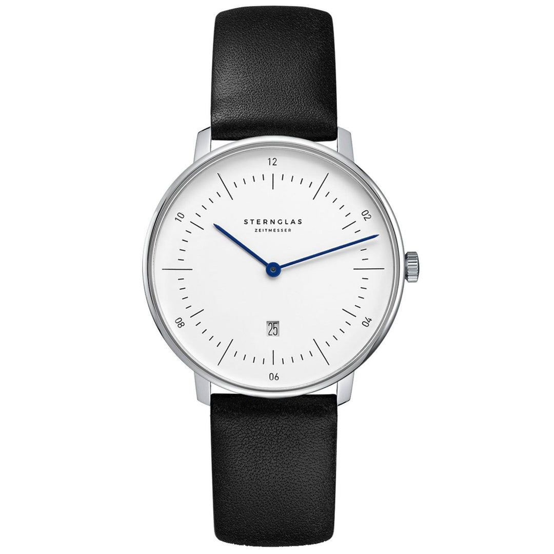 Sternglas S01-ND01-KL05 Women's Naos XS Black Leather Strap Wristwatch - H S Johnson