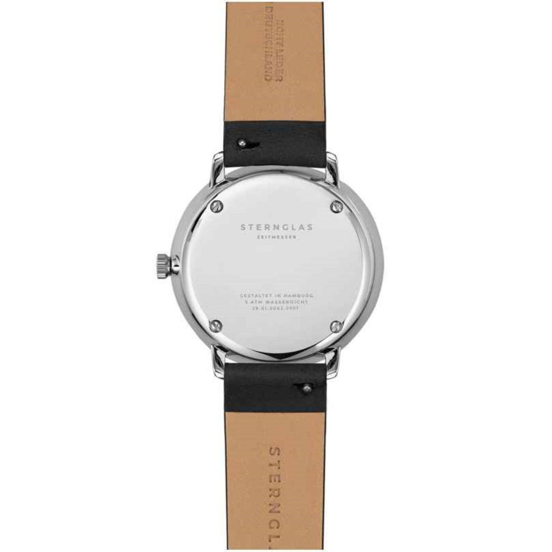 Sternglas S01-ND01-KL05 Women's Naos XS Black Leather Strap Wristwatch - H S Johnson